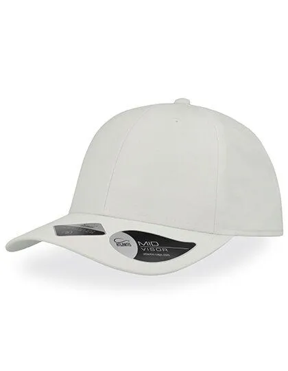 Atlantis Headwear Atlantis Headwear Recy Feel Cap Kunststoffverschluss Leicht gebogener Schirm, Weiß, – Produktbild 1 von 2