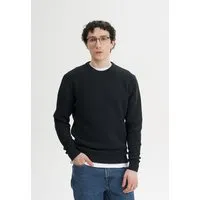 MELA MELA Strukturierter Strickpullover Style VAREEN aus 100% Bio-Baumwolle, Schwarz, – Produktbild 1 von 1