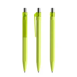 prodir prodir QS50 PMT Push Kugelschreiber, Yellow Green-Silver chrome finish, Silber / hellgrün, – Produktbild 1 von 1