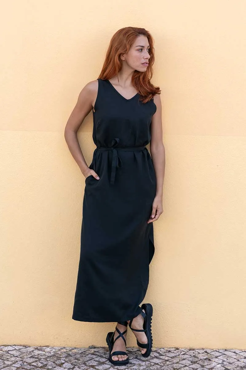 WiDDA Widda Damen vegan Kleid Vani Schwarz, Schwarz, – Produktbild 2 von 2