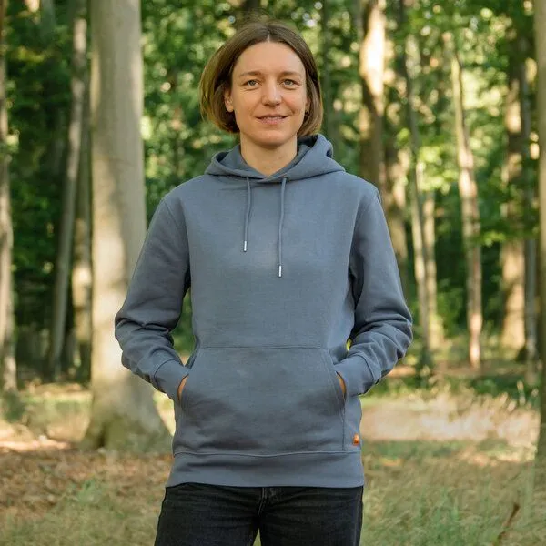 Cmig Cmig Hoodie Kaffee-Hörnchen für Kaffeefreunde, Blue grey, – Produktbild 3 von 5