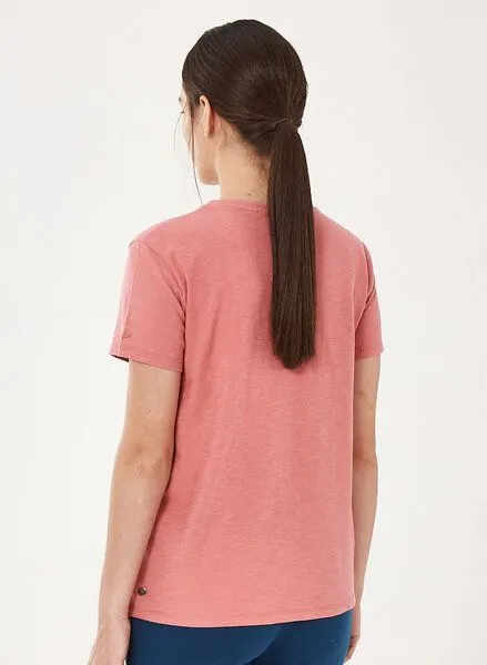 ORGANICATION ORGANICATION Basic T-Shirt aus Bio-Baumwolle, Dusty rose, – Produktbild 4 von 4