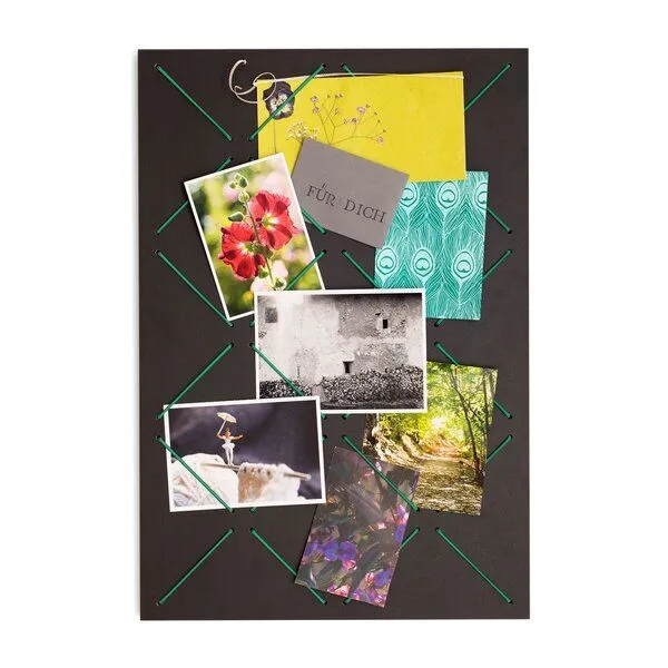 klotzaufklotz klotzaufklotz Pinnwand Linoleum, Schwarz, – Produktbild 3 von 6