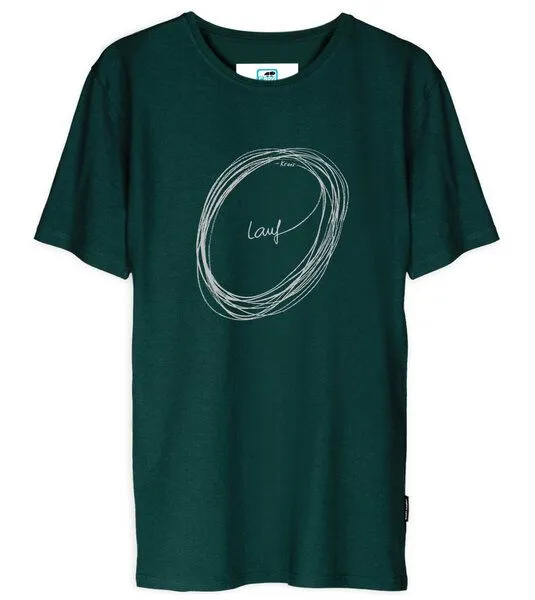 Gary Mash GARY MASH Shirt Kreislauf aus Biobaumwolle, Dunkelgrün, – Produktbild 1 von 4
