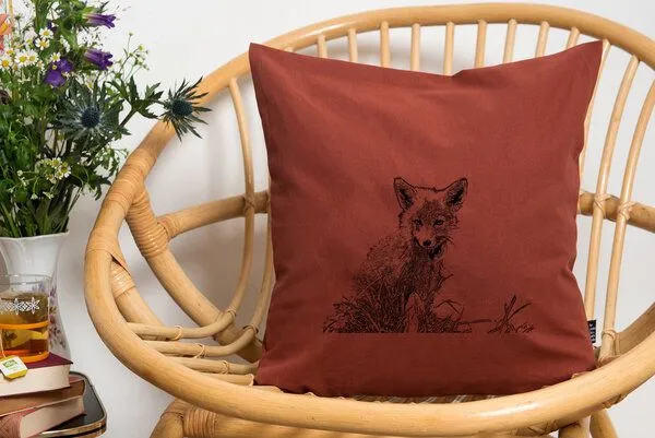 Hirschkind Hirschkind Bio-Kissenbezug 'Junger Fuchs' foxy 40*40 – Produktbild 1 von 2