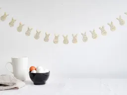 renna deluxe renna deluxe Osterhasen Girlande aus Papier, Osterdeko handgefertigt – Produktbild 1 von 1