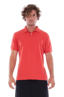 RAVENS VIEW IBIZA RAVENS VIEW IBIZA Herren vegan Polo-T-Shirt Candy Red – Produktbild 1 von 1