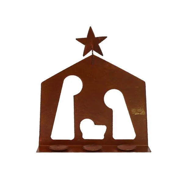 Mitienda Shop Mitienda Shop Teelichthalter Krippe, Weihnachtsdeko – Produktbild 3 von 4