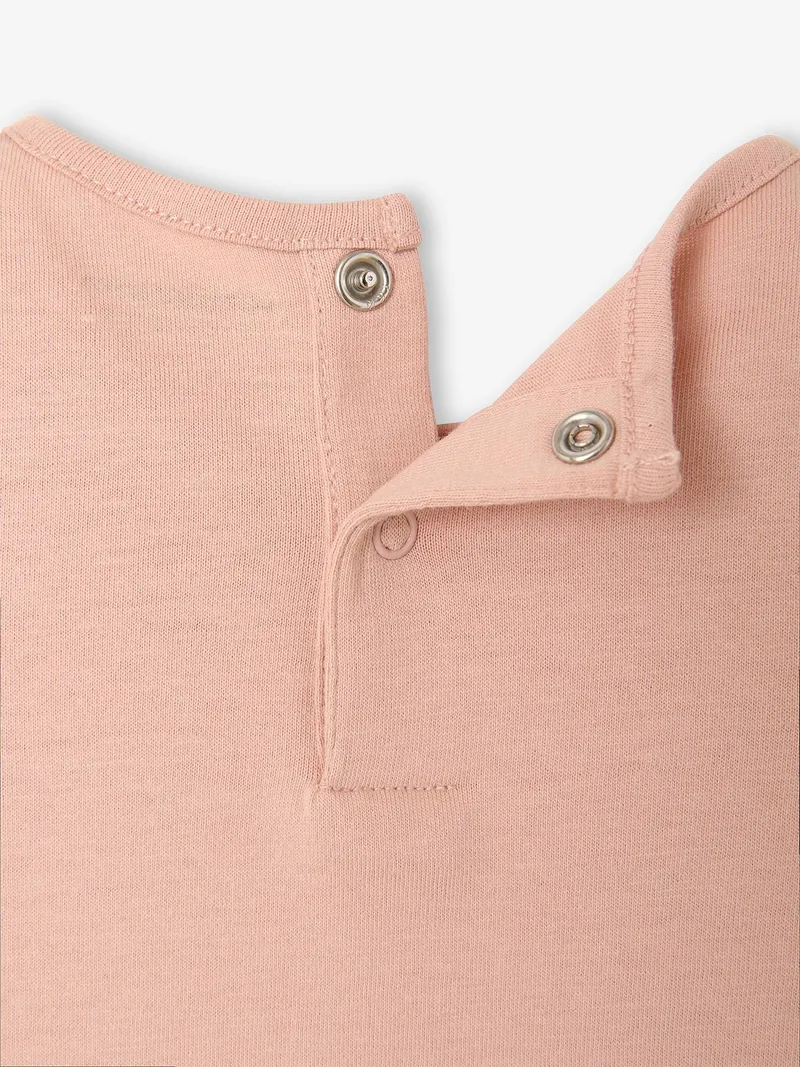 Vertbaudet Langarmshirt Baby Mädchen pudrig, Pudrig rosa, – Produktbild 3 von 4