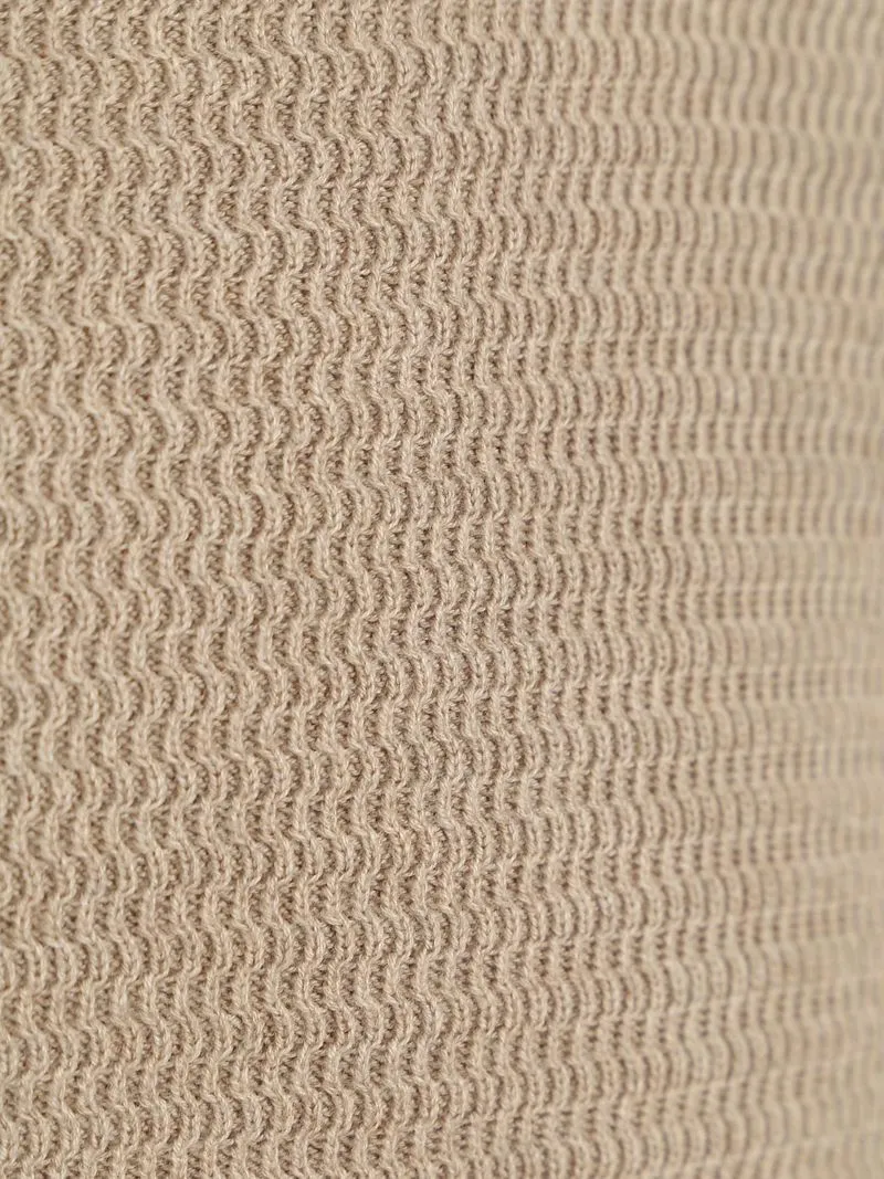 Suitable Suitable Rollkragenpullover Structure Melange Sand - Größe L, Beige, – Produktbild 5 von 5