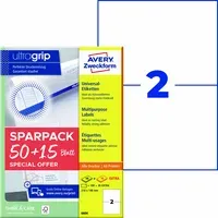 Avery Zweckform Avery Zweckform 130 Universaletiketten "6604" 50+15 Blatt, 210 x 148 mm – Produktbild 3 von 3