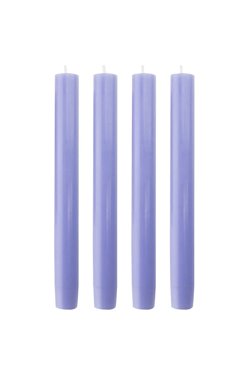 Tranquillo Handgearbeitete Stabkerzen GLUMI sky 4er-Set, 20 cm - blau – Produktbild 1 von 4