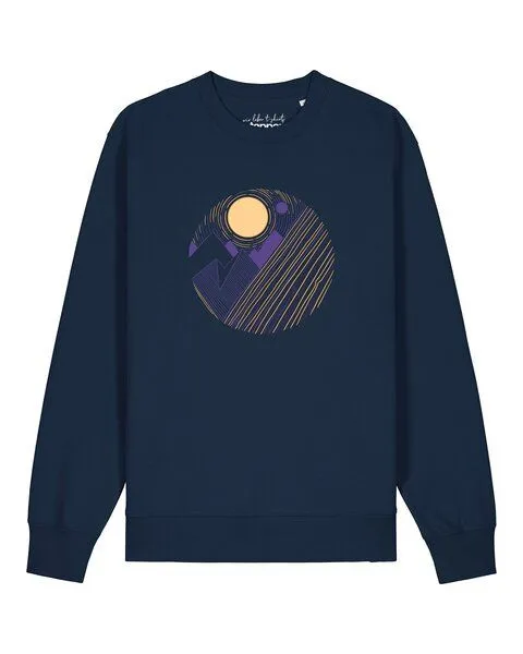 watapparel watapparel Sweatshirt Unisex Geometric Landscape 3, French navy, – Produktbild 1 von 2