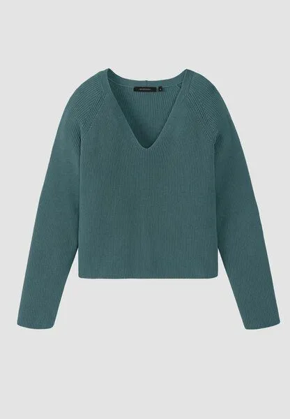 recolution Damen Strickpullover aus Bio-Baumwolle - ARUGULA - recolution, Teal (blau), – Produktbild 1 von 1