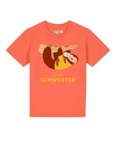 watabout.kids watabout.kids T-Shirt Kinder Faultier Große Schwester, Fiesta, – Produktbild 1 von 2