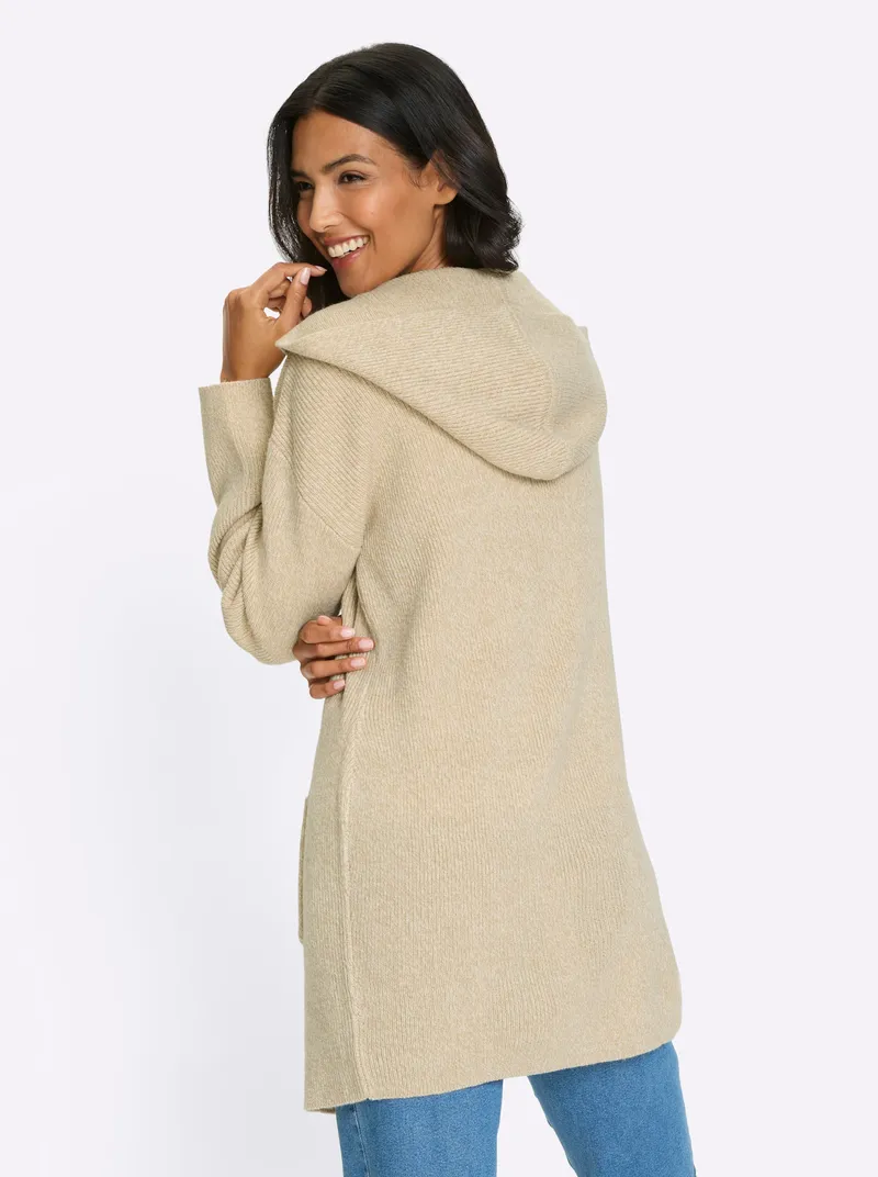 Witt Longstrickjacke, Beige-champagner-meliert, – Produktbild 2 von 2