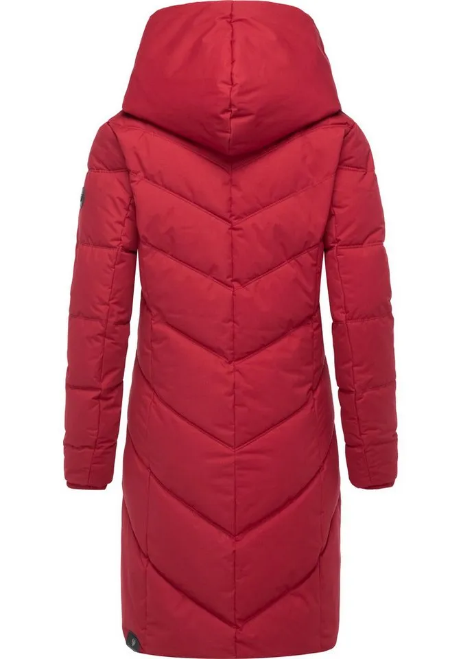 ragwear ragwear Steppmantel Natalka stylischer, gesteppter Winterparka mit gefütterter Kapuze, Rot, – Produktbild 4 von 4