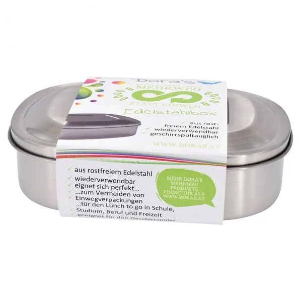 Dora's Dora's Dora’s Edelstahl-Lunchbox (0,6l) – Plastikfrei – Produktbild 1 von 3