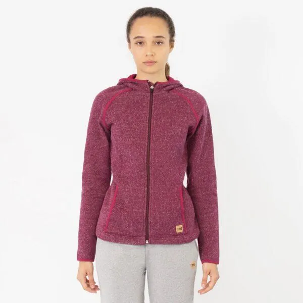 TAO Sportswear TAO Sportswear Warme Damen Freizeitjacke ELA aus Bio-Baumwolle, Bordeaux, – Produktbild 1 von 4