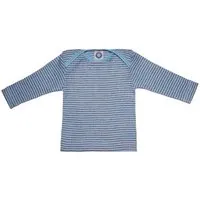 Cosilana Cosilana Baby Schlupfhemd Bio Baumwolle kbT Wolle Seide, Hellblau braun natur, – Produktbild 1 von 1