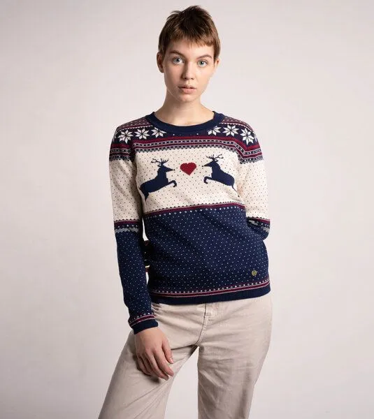 Gary Mash GARY MASH Strickpulli Lamona Holy Moly aus Biobaumwolle, Blau, – Produktbild 1 von 4