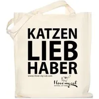 I love my cat I love my cat Jutebeutel für Katzenfutter - Katzenliebhaber – Produktbild 1 von 1