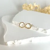 MOANINA MOANINA Ohrringe Bari Hoops - 375 Massivgold – Produktbild 1 von 1