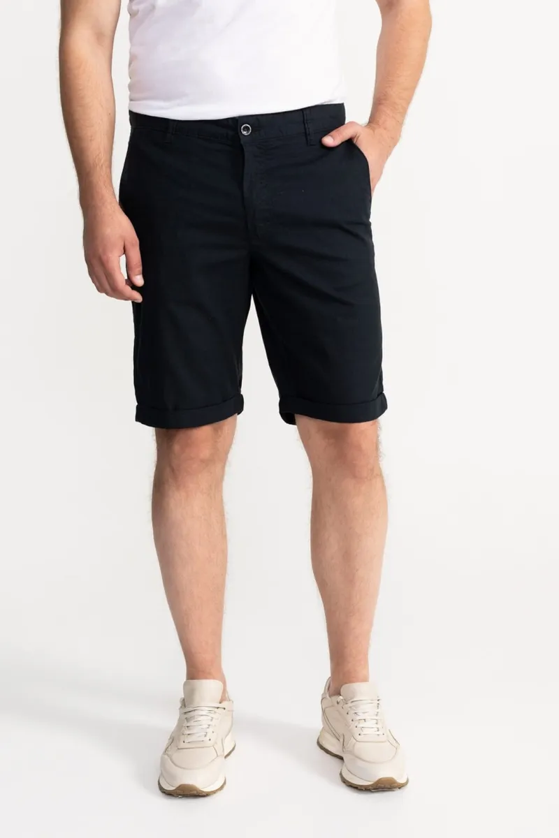 De IONESCU De IONESCU Herren vegan Shorts Carpatica, Extra dunkelblau, – Produktbild 2 von 2