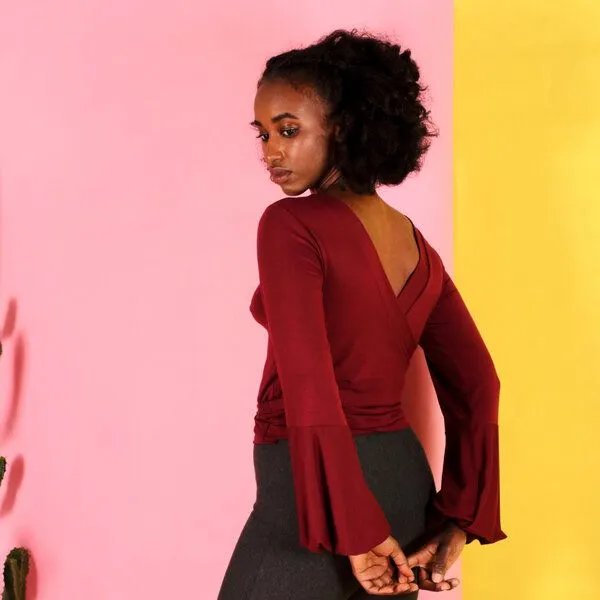 ManduTrap ManduTrap Tencel Wickelshirt Runa/berry, Berry, – Produktbild 5 von 6