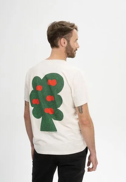MELA T-Shirt Artist Edition Josha | von MELA | Fairtrade & GOTS zertifiziert, Cream melange / succo di mela, – Produktbild 3 von 8