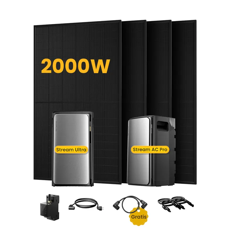 EcoFlow EcoFlow Stream Ultra, All-in-One Speicher für Balkonkraftwerke, mit 4 x 500 Bifaziale Solarmodule, by Powerness - Stream Ultra + Stream AC Pro | 3840Wh / 1 x Smart Meter / Standardversand – Produktbild 1 von 1