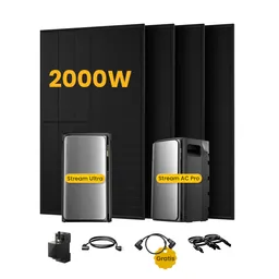EcoFlow EcoFlow Stream Ultra, All-in-One Speicher für Balkonkraftwerke, mit 4 x 500 Bifaziale Solarmodule, by Powerness - Stream Ultra + Stream AC Pro | 3840Wh / 1 x Smart Meter / Standardversand – Produktbild 1 von 1