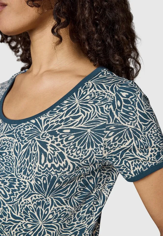 ragwear ragwear Minikleid Baomi Zoo YOUMODO Gemustertes Damen Sommerkleid, Blau, – Produktbild 5 von 5