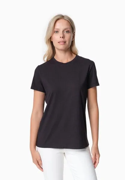 ORGANICATION ORGANICATION TENNUR | Basic T-Shirt aus Bio-Baumwolle, Black, – Produktbild 1 von 3