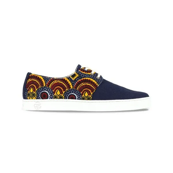 PANAFRICA PANAFRICA Bunte Sneaker - Tombouctou - Blau - Unisex – Produktbild 1 von 4