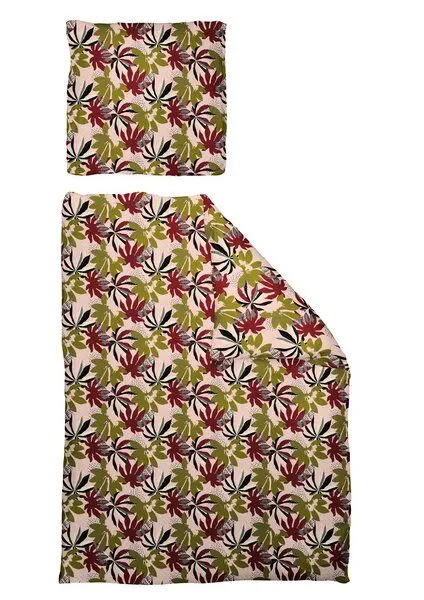 Nature by Adam Nature by Adam Bettwäsche 2tlg aus 100% Bio-Baumwolle - Made in Germany - Jungle, Rosa, – Produktbild 3 von 4