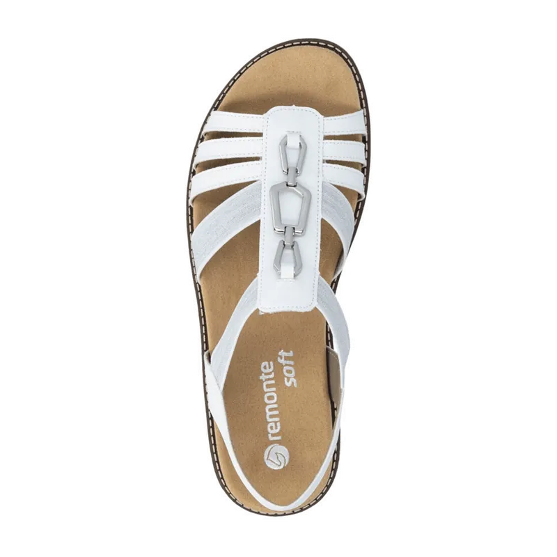 Remonte Remonte Komfort Sandalette für Damen, Weiß, – Produktbild 3 von 7