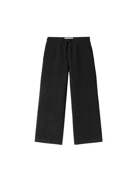 FUXBAU FUXBAU Frauen Musselinhose, Schwarz, – Produktbild 3 von 4