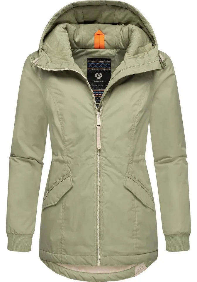 ragwear ragwear Winterjacke Dowey Warm (1-St) Wasserdichte weiche Damen Jacke für den Winter, Grün, – Produktbild 5 von 5
