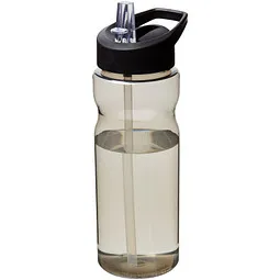 H2O ACTIVE® H2O ACTIVE® H2O Eco Sportflasche mit Ausgussdeckel, 650 ml, Schwarz / dunkelgrau, – Produktbild 1 von 1