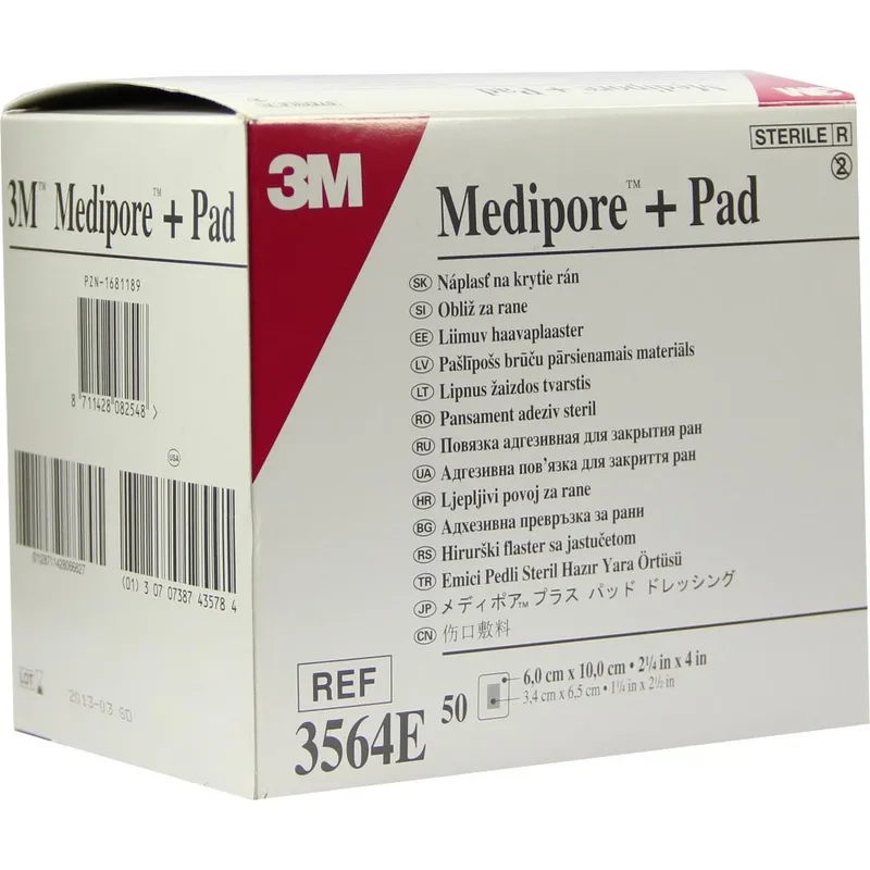 Solventum Germany MEDIPORE Plus Pad 3564E steriler Wundverband 50 St Verband – Produktbild 1 von 1