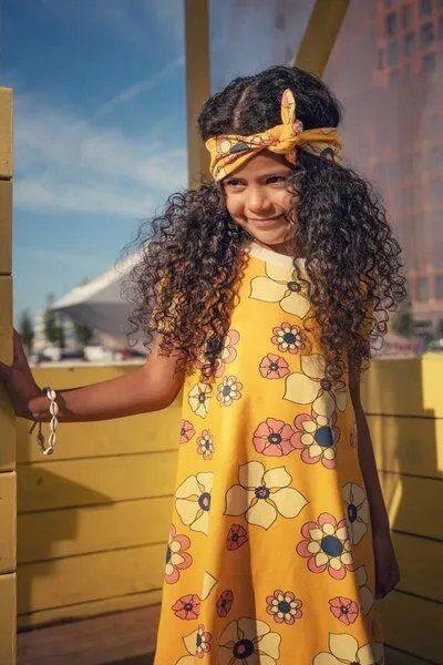 Alba of Denmark Alba of Denmark Anna Belle Dress, Citrus Wild Flowers – Produktbild 2 von 4