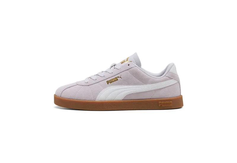 Puma Puma CLUB II Sneaker aus Leder, mit Schnürverschluss, mit profiliertem Laufsohlenprofil, Lila, – Produktbild 2 von 5