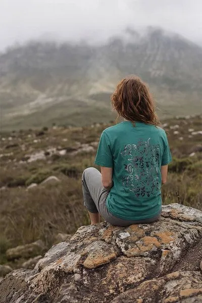 KOKOworld KOKOworld T-Shirt Crow, Teal sun&soil (grün), – Produktbild 3 von 4