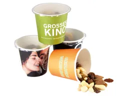 Bio-Snack Studentenfutter 40 g im Snackbecher mini mit individueller 4-farbiger Banderole – Produktbild 1 von 1