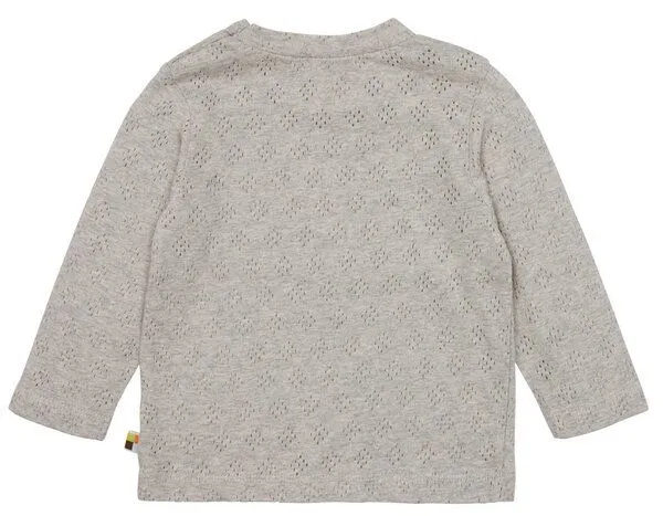 loud + proud loud + proud Babys & Kinder Shirt Langarm Jacquard Strick, GOTS-zertifiziert, Silver(grau), – Produktbild 1 von 2
