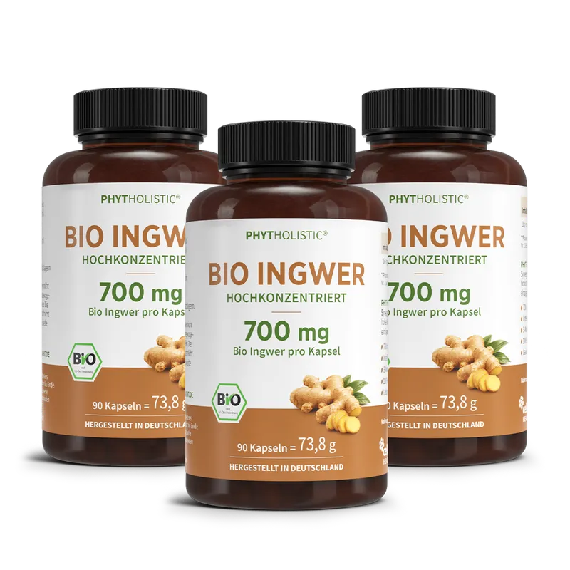 Cellavent Healthcare Phytholistic Bio-Ingwer 700 mg 270 Kapseln – Produktbild 1 von 1