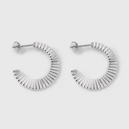 fejn jewelry fejn jewelry Creole 'riffle hoop' - geriffelt – Produktbild 1 von 1