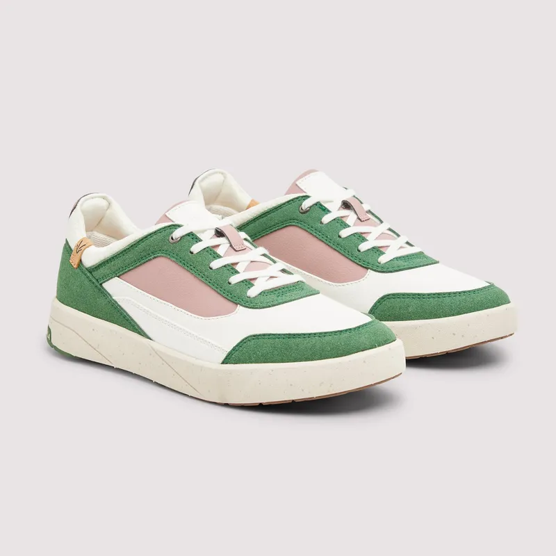 SAOLA SAOLA Damen vegan Damen Sneaker Quito Grün Rosa, Grün, – Produktbild 2 von 2