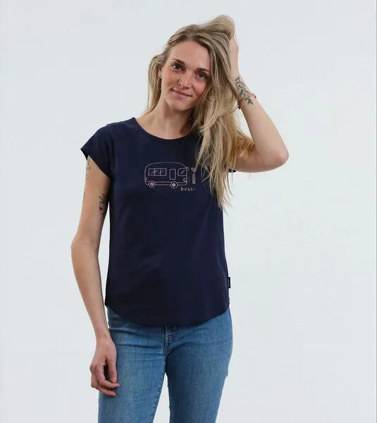 Gary Mash GARY MASH Shirt Asheville Bussi aus Biobaumwolle, Dunkelblau (blau), – Produktbild 3 von 4